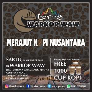 Komunitas Kopi Nusantara Gelar Ngopi Gratis di Warkop WAW