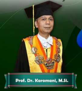 Prof. Dr. Karomani Rektor Unila Terpilih Periode 2019-2023