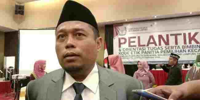 Ketua KPU Bandar Lampung Dedi Triadi