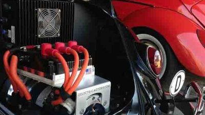 VW Beetle dengan konversi motor listrik