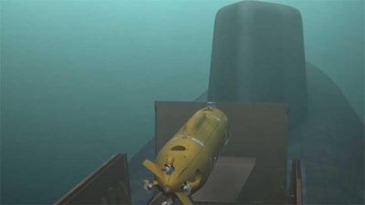 Mesin perang seberat 14.700 ton telah dibangun untuk mengakomodasi torpedo Poseidon berujung nuklir yang dipandu oleh kecerdasan buatan yang akan dibawa oleh kapal selam bertenaga nuklir Belgorod. Menurut laporan terbaru menyebutkan bahwa uji coba laut terakhir hampir selesai. Foto : Kementerian Pertahanan Rusia