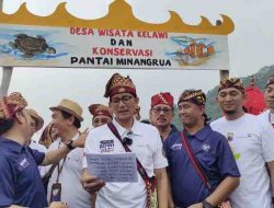 Sandiaga Uno ke Lampung, Resmikan Desa Kelawi Lampung Jadi Desa Wisata Terbaik
