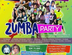 Ayo Ikuti! Zumba Party Bersama Puluhan Zin di 8th Anniversary Asoka Luxury Hotel