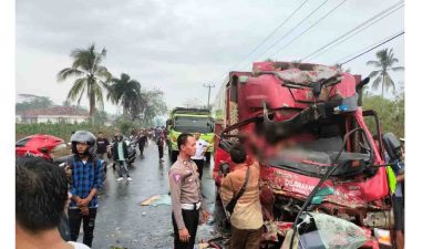 Kecelakaan Tiga kendaraan di Lampung Timur, Satu Meninggal