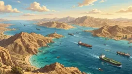 Ilustrasi Selat Hormuz. Foto dok 