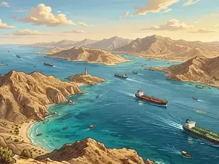 Ilustrasi Selat Hormuz. Foto dok 