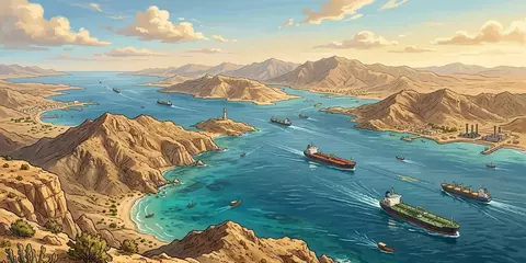 Ilustrasi Selat Hormuz. Foto dok 