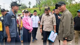 Gubernur Mirza Tinjau Jalan di Pesawaran. Foto dok