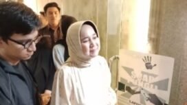 Riana Sari Arinal memberikan keterangan pers. Foto dok 