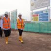 Sekdaprov Lampung Dr Marindo Kurniawan meninjau progres pembangunan Sekolah Rakyat di Kota Baru, Rabu 29 April 2026. Foto dok