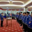 Ketua DPRD Korpri Provinsi Lampung Dr Marindo Kurniawan melantik Dewan Pengurus Korpri Kabupaten Way Kanan (PAW) di Balai Keratun, Pemprov Lampung, Kamis (30/4/2026). Foto dok