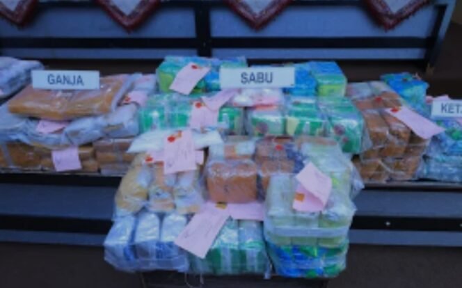 
 Polda Lampung Ungkap 17 Kasus Narkotika, Sita 179,5 Kg Sabu dan Selamatkan 948 Ribu Jiwa