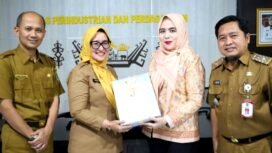 Kadis Perindag Provinsi Lampung Zimmi Skil, saat memimpin Sertijab Sekretaris Perindag Provinsi Lampung di Aula Disperindag Provinsi Lampung, Senin 22 Juni 2026. Foto dok