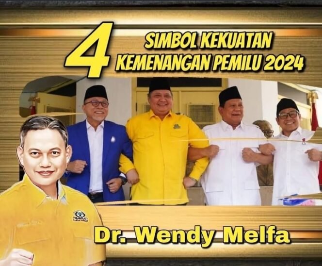 
 Golkar Mendukung Prabowo Sebagai Presiden, Dr. Wendy Melfa : 4 Simbol Kemenangan Pemilu 2024