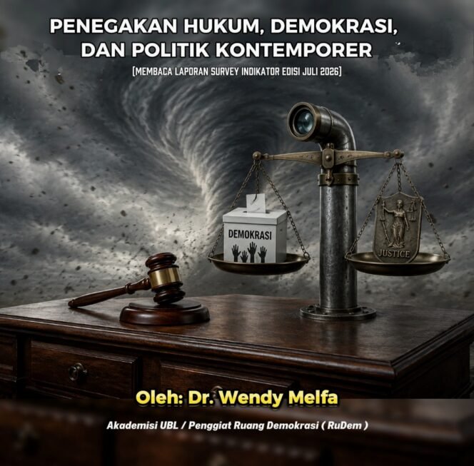 
 PENEGAKAN HUKUM, DEMOKRASI, DAN POLITIK KONTEMPORER
