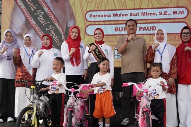 
 Semarak HAN ke-42, Pemprov Lampung Ajak Puluhan Ribu Anak Biasakan Hidup Sehat