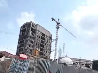 Pembangunan gedung Kejati Lampung. Foto dok