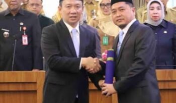 Mohammad Zimmi Skil dilantik sebagai Kadis Perindag Provinsi Lampung oleh Sekdaprov Marindo Kurniawan pada Februari 2026. Foto dok