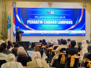 Sekdaprov Marindo Kurniawan mewakili Gubernur Lampung Rahmat Mirzani Djausal pada acara PERDATIN.Foto Istimewa 