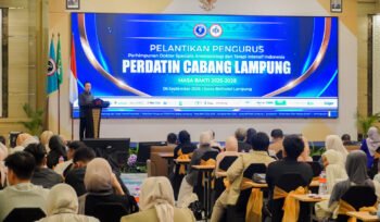 Sekdaprov Marindo Kurniawan mewakili Gubernur Lampung Rahmat Mirzani Djausal pada acara PERDATIN.Foto Istimewa 