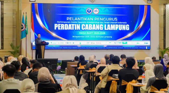 Sekdaprov Marindo Kurniawan mewakili Gubernur Lampung Rahmat Mirzani Djausal pada acara PERDATIN.Foto Istimewa 