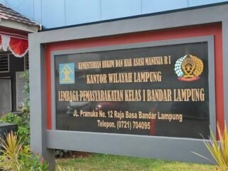 Lapas Rajabasa Bandar Lampung. Foto dok 