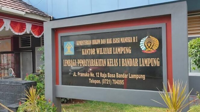 
 Lapas Rajabasa Bandar Lampung. Foto dok 
